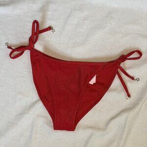 Wild Fable Reds Ribbed Bikini Bottom